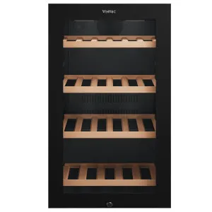 Vintec 35 Bottle Single Zone Under Bench Wine Fridge Glass Door Black VWS830FCB-X by Vintec, a Wine Fridges for sale on Style Sourcebook