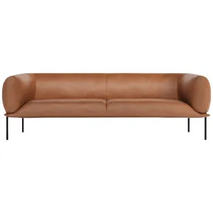Molinari Rondo 3 Seater Max Sofa - Nobilis Leather Brown RDO3SFML8N04 by Molinari, a Sofas for sale on Style Sourcebook