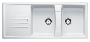 Blanco Double Bowl Sink with Reversible Drainer LEXA8SWK5 by Blanco, a Kitchen Sinks for sale on Style Sourcebook