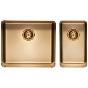 Titan Large and Small Bowl Sink Brass TSBR5228 by Titan, a Kitchen Sinks for sale on Style Sourcebook