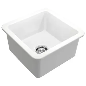 Turner Hastings Cuisine 46 x 46 Fine Fireclay Single Bowl Sink Matte White CU463FS-MW by Turner Hastings, a Kitchen Sinks for sale on Style Sourcebook