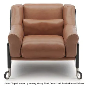 Molinari Compagna Lounge Chair - Leather 7 Range COMP1L7 by Molinari, a Chairs for sale on Style Sourcebook