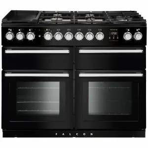 Falcon 110cm Nexus SE Freestanding Dual Fuel Oven/Stove Black and Chrome NEXSE110DFBL-CH by Falcon, a Cooktops for sale on Style Sourcebook