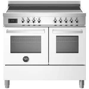 Bertazzoni 100cm Bianco Induction Freestanding Double Oven PRO105I2EBIT by Bertazzoni, a Cooktops for sale on Style Sourcebook