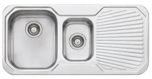 Oliveri Petite 1 & 1/2 Bowl Sink with Right Hand Drainer PE301NTH by null, a Kitchen Sinks for sale on Style Sourcebook