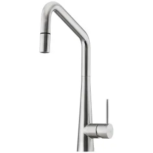 Oliveri Essente 316 Stainless Steel Square Goose Neck Pull Out Mixer - Stainless Steel SS31675 by null, a Kitchen Taps & Mixers for sale on Style Sourcebook