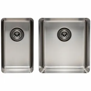 Titan Small and Medium Bowl Sink Brushed Steel TSSS2840 by null, a Kitchen Sinks for sale on Style Sourcebook