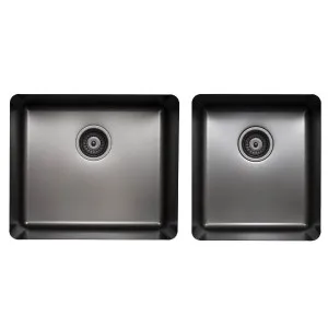 Titan large and Medium Bowl Sink Gunmetal TSGM4052 by null, a Kitchen Sinks for sale on Style Sourcebook