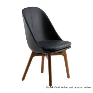 De La Espada Solo Dining Chair in Walnut Timber - Upholstery Range A 750WA by De La Espada, a Chairs for sale on Style Sourcebook