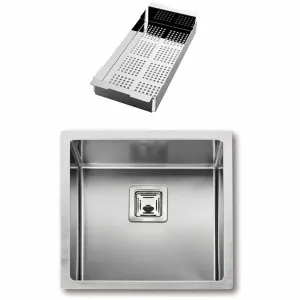 Artinox Radius 40 Single Bowl Sink with Strainer RAACC4040 by Artinox, a Kitchen Sinks for sale on Style Sourcebook