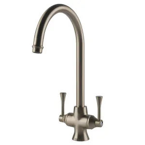 Turner Hastings Gosford Double Sink Mixer Brushed Nickel GO202DM-BN by Turner Hastings, a Kitchen Taps & Mixers for sale on Style Sourcebook