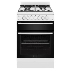 Westinghouse 60cm All Gas Freestanding Stove/Oven White WFG612WCH by Westinghouse, a Cooktops for sale on Style Sourcebook