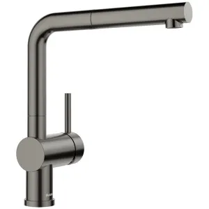 Blanco LINUS-S Pull Out Mixer Tap Satin Dark Steel 527734 by Blanco, a Kitchen Taps & Mixers for sale on Style Sourcebook