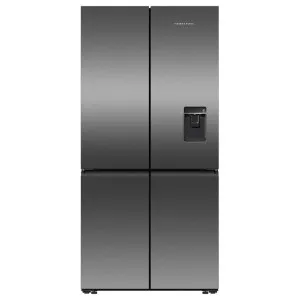 Fisher & Paykel Series 7 690L Quad Door Refrigerator with Ice and Water Black Stainless Steel RF730QNUVB1 by Fisher & Paykel, a Refrigerators, Freezers for sale on Style Sourcebook