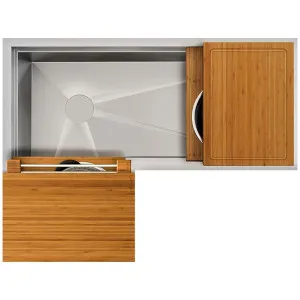 The Galley Ideal Corner Workstation 3X4C - Bamboo IWS-3X4-C-BA by The Galley, a Kitchen Sinks for sale on Style Sourcebook