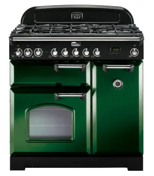 Falcon 90cm Classic Deluxe Freestanding Dual Fuel Oven/Stove Racing Green and Chrome CDL90DFRG-CH by Falcon, a Cooktops for sale on Style Sourcebook