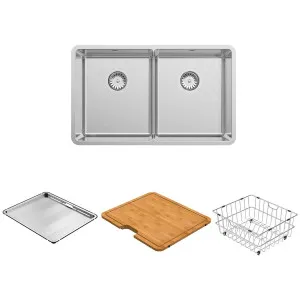 Abey Lucia Double Bowl Sink LUA200PK by Abey, a Kitchen Sinks for sale on Style Sourcebook