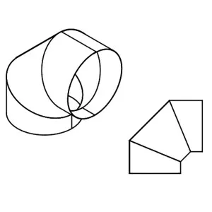 Qasair 90 Degree Bend Rangehood Ducting RDR90 by Qasair, a Rangehoods for sale on Style Sourcebook