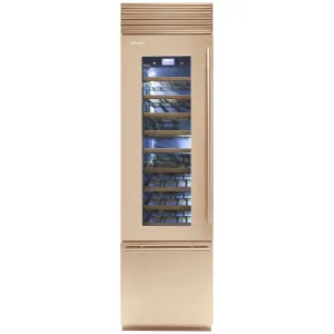 Fhiaba 60cm X-Pro Wine Cabinet with Drawer Left Hinge Gold XS5990TWT3AM3DH by Fhiaba, a Wine Fridges for sale on Style Sourcebook