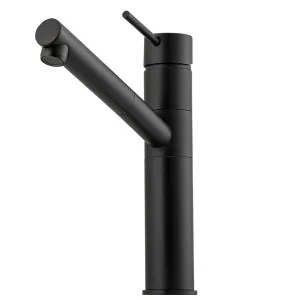 Oliveri Venice Pull Out Swivel Mixer Tap Matte Black VE590FMB-P by Oliveri, a Kitchen Taps & Mixers for sale on Style Sourcebook
