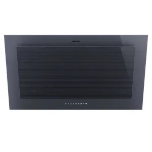 Smeg Linea 90cm Vertical Rangehood - Neptune Grey KV194G by Smeg, a Rangehoods for sale on Style Sourcebook