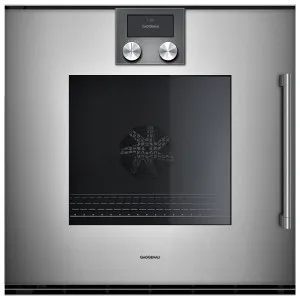 Gaggenau 60cm 200 Series Pyrolytic Built-In Oven Left Hinge - Metallic BOP251112 by Gaggenau, a Ovens for sale on Style Sourcebook