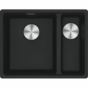 Franke Maris 1 and 1/2 Bowl Right Topmount Sink - Matte Black MRG660-SBRMBB by Franke, a Kitchen Sinks for sale on Style Sourcebook