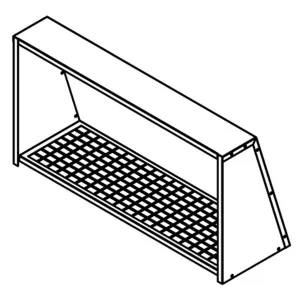 Qasair Wall Vent Cover Horizontal Twin Motor Ducting WVCH2 by Qasair, a Rangehoods for sale on Style Sourcebook