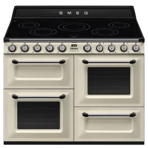 Smeg 110cm Victoria Freestanding Cooker with Induction Hob Panna Cream TR4110IP2 by Smeg, a Cooktops for sale on Style Sourcebook