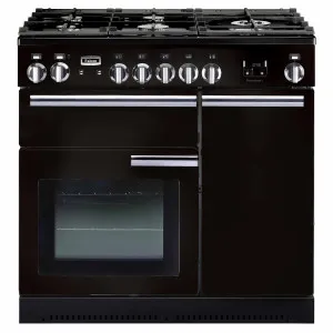 Falcon 90cm Professional Plus Freestanding Dual Fuel Oven/Stove Black and Chrome PROP90DFFGB-CH by Falcon, a Cooktops for sale on Style Sourcebook
