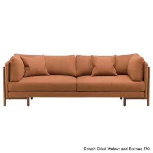 De La Espada Frame Medium Sofa in Walnut Timber - Upholstery Range A 766MAWA by De La Espada, a Sofas for sale on Style Sourcebook