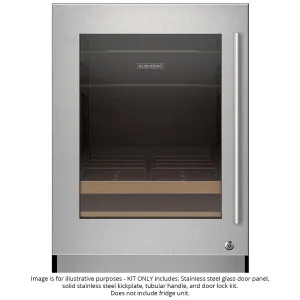 Sub-Zero Stainless Steel Door Panel Kit Tubular Handle with Lock for Left Hinge Cabinet 9029026 by Sub-Zero, a Refrigerators, Freezers for sale on Style Sourcebook