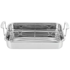 Scanpan Roasting Pan with Rack Stainless Steel 22137 by null, a Cookware for sale on Style Sourcebook