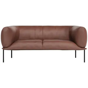 Molinari Rondo 2 Seater Max Sofa - Club Leather Brown RDO2SFL4C072 by Molinari, a Sofas for sale on Style Sourcebook