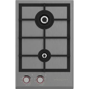 Spezialist 34cm Natural Gas Cooktop with Stainless Steel Plate Black Metal Surface S30342SPBBMNG by Spezialist, a Cooktops for sale on Style Sourcebook