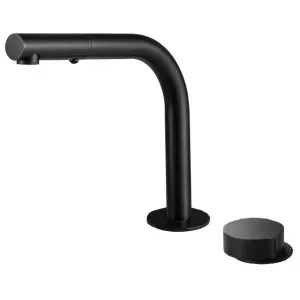 Rogerseller Eccentric Hob Sink Mixer and Outlet with Pull Out Spray - Matte Black 360600405211 by Rogerseller, a Kitchen Taps & Mixers for sale on Style Sourcebook