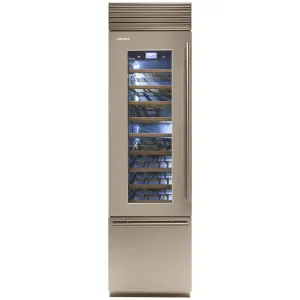 Fhiaba 60cm X-Pro Wine Cabinet with Drawer Left Hinge Pearl Silver XS5990TWT3AM2DH by Fhiaba, a Wine Fridges for sale on Style Sourcebook