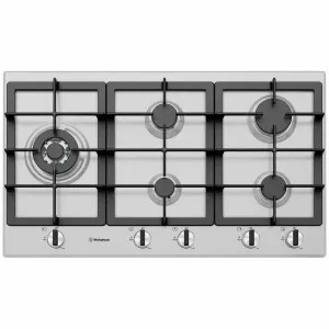 Westinghouse 90cm 5 Burner Natural Gas Stainless Steel Cooktop WHG954SC by Westinghouse, a Cooktops for sale on Style Sourcebook