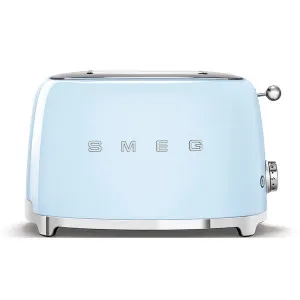Smeg 50s Retro Style 2 Slice Toaster Pastel Blue TSF01PBAU by null, a Small Kitchen Appliances for sale on Style Sourcebook