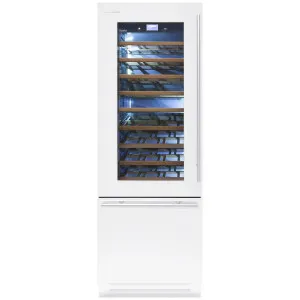 Fhiaba 75cm Classic Wine Cellar and Wine Drawer Left Hinge Pearl White KS7490TWT3AM1DH by Fhiaba, a Wine Fridges for sale on Style Sourcebook