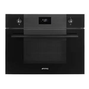 Smeg Linea Series Black Glass Combi Microwave Oven SFA4101SUN by Smeg, a Ovens for sale on Style Sourcebook