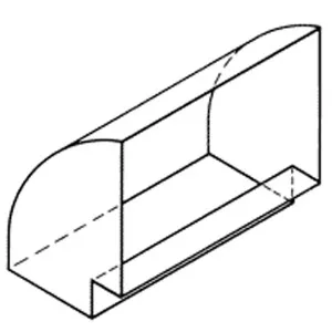 Qasair Horizontal Bend 90 Degrees Twin Motor Ducting HB2 by Qasair, a Rangehoods for sale on Style Sourcebook