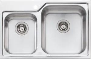 Oliveri Nu-Petite 1 and 3/4 Topmount Bowl Sink NP616 by Oliveri, a Kitchen Sinks for sale on Style Sourcebook
