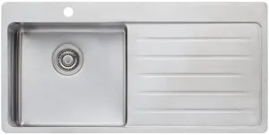 Oliveri Sonetto Single Bowl Right Hand Drainer Topmount Sink SN1021 by Oliveri, a Kitchen Sinks for sale on Style Sourcebook