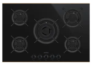 Smeg 75cm Dolce Stil Novo Aesthetic Natural Gas Cooktop PV675CNRAU by Smeg, a Cooktops for sale on Style Sourcebook