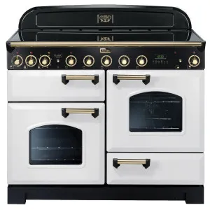 Falcon 110cm White Induction Classic Deluxe Freestanding Oven CDL110EIWHBR by Falcon, a Cooktops for sale on Style Sourcebook
