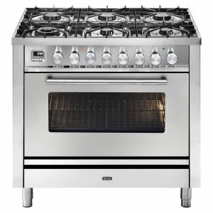 ILVE 90cm Professional Plus Dual Fuel Freestanding Oven/Stove P096DWE3SS by Ilve, a Ovens for sale on Style Sourcebook