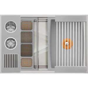 The Galley Ideal WashStation 30S Wash Kit Gray Resin IWA-30-S-GR by The Galley, a Kitchen Sinks for sale on Style Sourcebook