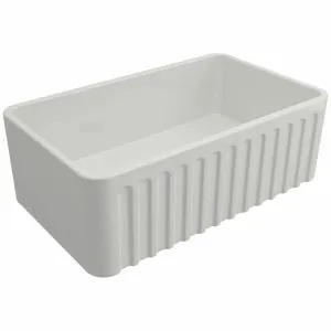 Turner Hastings Novi 75 x 46 Fine Fireclay Single Bowl Butler Sink Gloss White NO75FS by Turner Hastings, a Kitchen Sinks for sale on Style Sourcebook