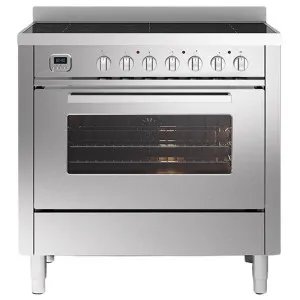 ILVE 90cm Pro Line Freestanding Oven with 5 Zone Induction Cooktop Stainless Steel LBI09WM3SS by Ilve, a Cooktops for sale on Style Sourcebook
